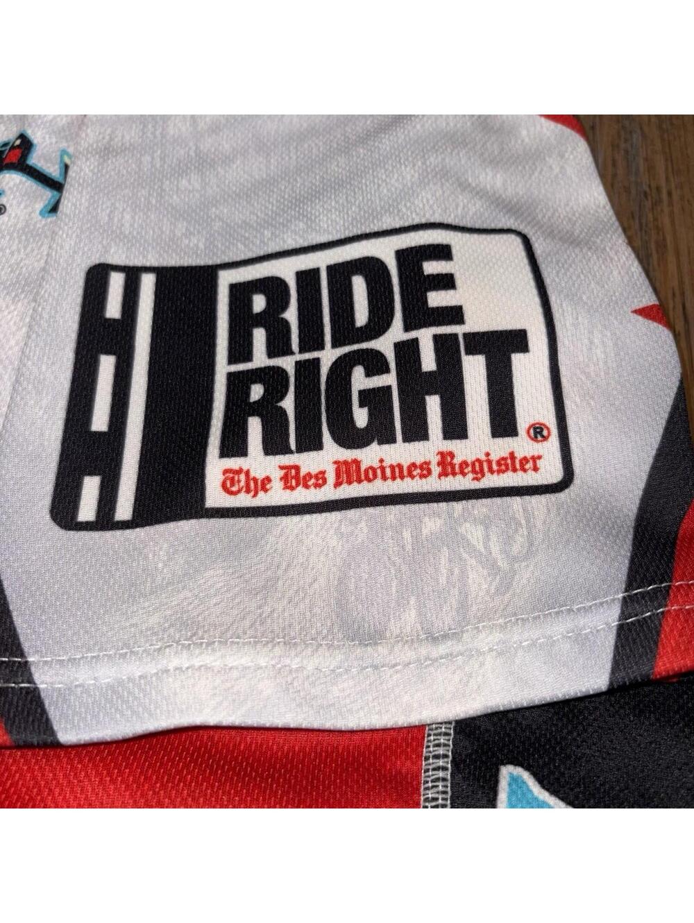 Primal Wear Ragbrai XXXVIII Cycling Jersey Mens XL Red Black Rooster Iowa - Picture 6 of 15